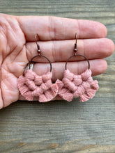 Load image into Gallery viewer, Extra Small Fringe Earrings - Blush Pink
