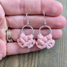 Load image into Gallery viewer, Micro Fringe Earrings - Baby Pink
