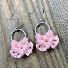 Load image into Gallery viewer, Micro Fringe Earrings - Baby Pink
