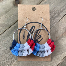 Load image into Gallery viewer, Tennessee Titans Fringe Earrings - Small
