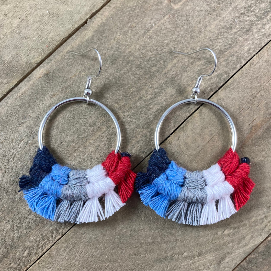 Tennessee Titans Fringe Earrings - Small