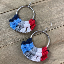 Load image into Gallery viewer, Tennessee Titans Fringe Earrings - Small
